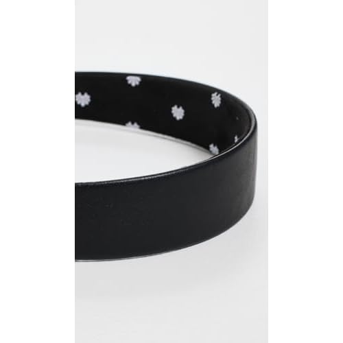 Lele Sadoughi Women's Faux Leather Bessette Headband, Jet, Black, One Size
