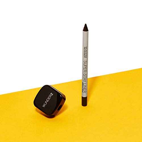 Wunder2 SUPER-STAY LINER Makeup Eyeliner Pencil Long Lasting Waterproof Eye Liner, Color Emerald Green Glitter