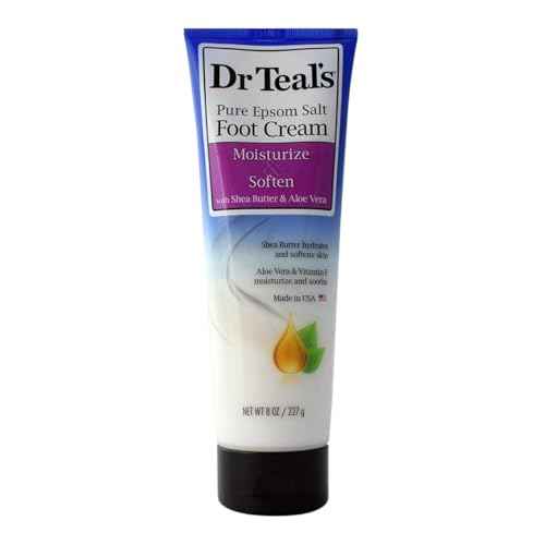 Dr Teal's Pure Epsom Salt Foot Cream Pure Epsom Salt Foot Cream with Shea Butter & Aloe Vera & Vitamin E By Dr Teal's Perfume for Women 8 oz