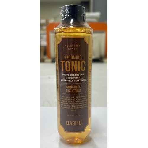 DASHU Classic Style Grooming Tonic - Korean Hair Tonic for Men w/Baobab Seed Oil, Phyto Zein & ABIL ME 45 MB - Lightweight Hair Styling - Volumizing Hair Serum - Scented Hair Scalp Oil (6.76 fl oz)