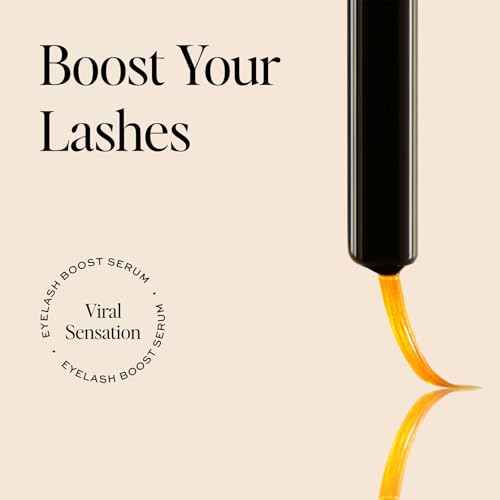 DIME Beauty Eyelash Boost Serum, Eyelash Growth Serum for Healthier, Longer, Thicker Eyelashes, 0.20 oz / 6 ml