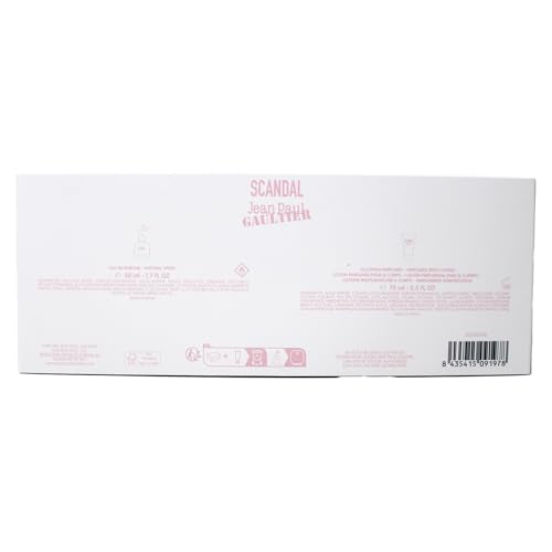 Jean Paul Gaultier Scandal 2-Piece Set for Women, (1.7 Oz Eau De Parfum Spray + 2.5 Oz Perfumed Body Lotion)