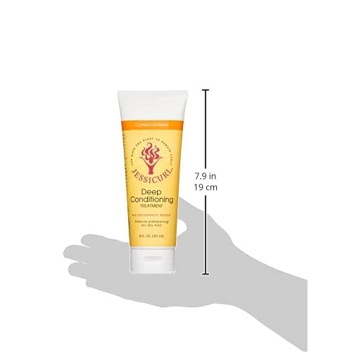 Jessicurl, Deep Conditioning Treatment, No Fragrance Added, 8 Fl oz. Deep Conditioner for Dry Damaged Hair, great Anti Frizz Hair Mask and Leave in Conditioner for Curly Hair