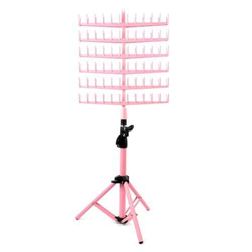 Laflare Standing Braid Hair Organizer ? 144 Pegs Hair Extension Holder, Divider & Display Stand for Hair Braiding, Height Adjustable Rack, Easy to Assemble