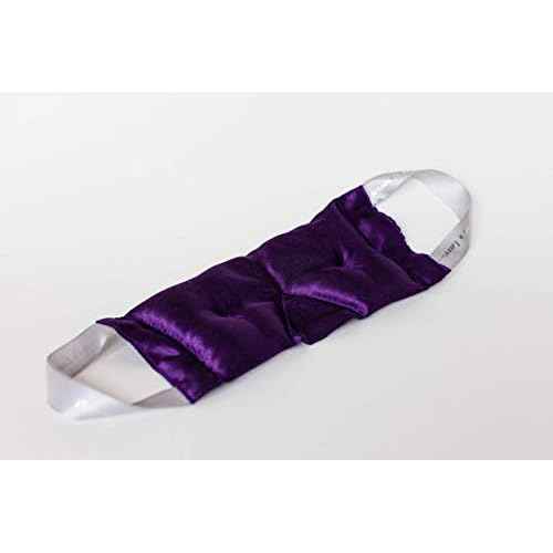 Victoria's Lavender Luxury Aromatherapy Lavender Eye Mask - Ideal for Hot or Cold Applications, Weighted Eye Compression, Meditation Silk Mask, Made in The USA (Colors May Vary)