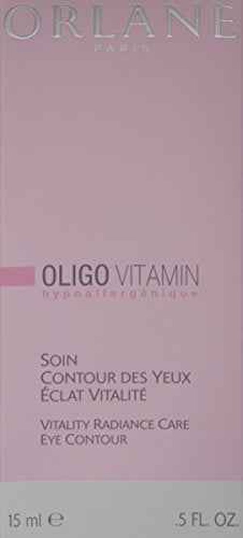 ORLANE PARIS Oligo Vitamin Vitality Radiance Care Eye Contour - Soothing Eye Jelly Treatment with Roll-On Applicator - Dark Circle and Puffiness Eye Cream (15ml)