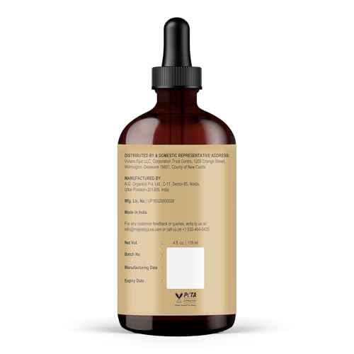Majestic Pure Batana Oil for Hair & Scalp Nourishment, Strengthening, Nourishing, Voluminizing - Non GMO Verified, 4 Fl Oz