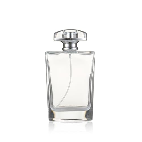 Refillable Perfume Bottle 100ML, Leak-Proof Travel Atomizer Spray Bottle with Fine Mist, Portable Empty Glass Perfume Bottle for Women & Men