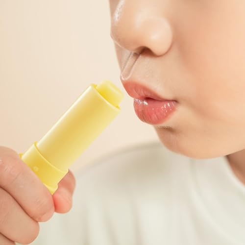 RUNBEN 3 Pack Kids Lip Balm Set Moisturize Baby Lip Balm Toddler Chapped Lips, 24H Deep Moisturizing, Non-toxic & Safe Lips Care