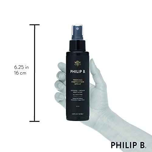 PHILIP B Thermal Protection Spray 4.2 oz. (125 ml) | Plump, Shine & Protect Hair from Heated Hair Tools