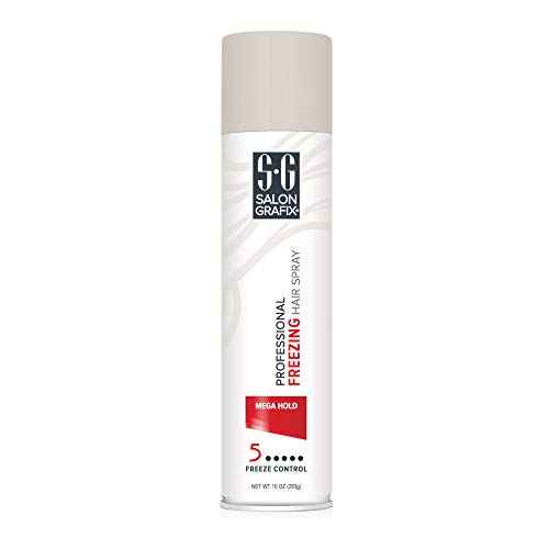 Salon Grafix Hairspray Freezing Mega Hold 10 Ounce (295ml) (6 Pack)