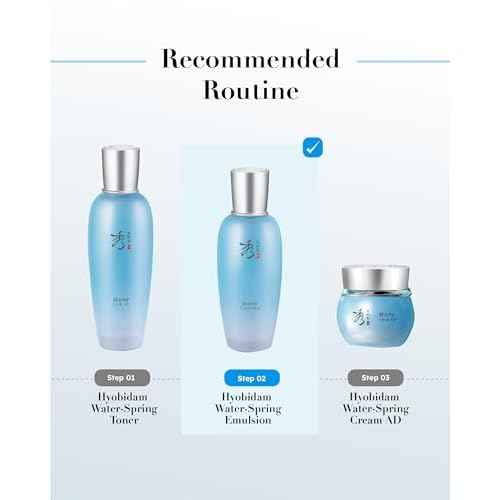 Sooryehan Hyobidam Water-Spring Emulsion (130ml/4.4fl oz) - Lightweight Moisturizer for Elasticity, Hydrating Lotion. Premium Korean Skin Care. Fermented Ginseng, Hyaluronic Acid,