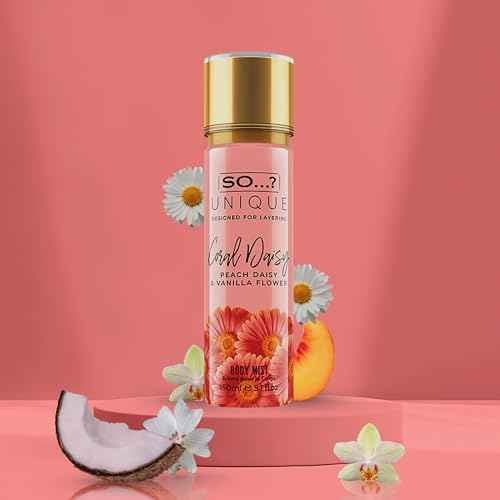 So...? Unique Body Mist - Coral Daisy for Women - 5.1 oz Body Mist - Pack of 3