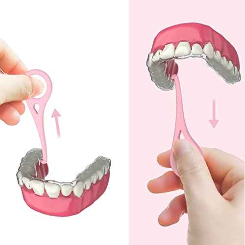 ARGOMAX - Aligner Removal Tool, 50 Invisible Braces Removal Tools, Retainer Remover Tool, Suitable for Removing Braces, Trays, Retainers, Dentures and Aligners(Pink).