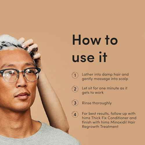 hims Thick Fix Shampoo - Saw Palmetto for Healthy Hair Growth & Thickening - Scalp Cleansing - Vegan, Sulfate-Free & Cruelty-Free - Eucalyptus Scent, 2 pack 6.4 fl oz