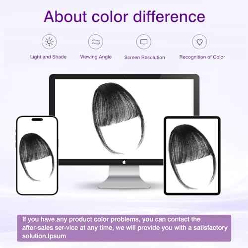 Clip in Bangs 100% Real Human Hair Extensions Wispy Natural Black Fake Bangs Hair Clip on bangs for women Fringe with Temples Hairpieces Faux Bangs for Daily Wear