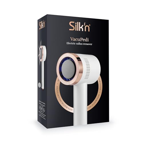 Silk'n Electric Callus Remover - Vacupedi - Foot Callus Remover with Vacuum System and 3 Grinding Discs - Cordless Rechargable Pedicure Tool USB-C - Rose Gold