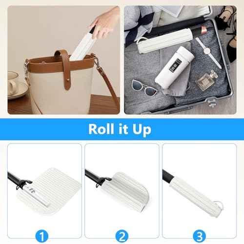Quccefods Curling Iron Mats Oversize Heat Resistant Mat Silicone Hot Hair Tools Pad for Hair Straightener Flat Irons Hair Styling Tools Countertop Protection Portable Travel Curling Mat 11"*8.26"
