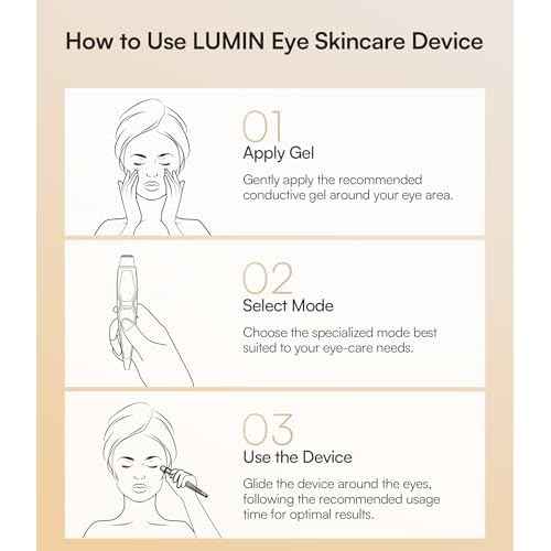 INIA Under-Eye Red Light Therapy for Face, 4-in-1 Beauty Device with Heat, Vibration, Massage & Red Light for Dark Circles, Puffiness & Skin Firming ? Enhances Skincare Routine