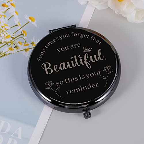 Perleddom Stocking Stuffers for Girls Makeup Compact Mirror Dorm Room Essentials Off to College Gifts for Her Inspirational Graduation Birthday Gifts for Daughter Christmas Stocking Stuffer for Women