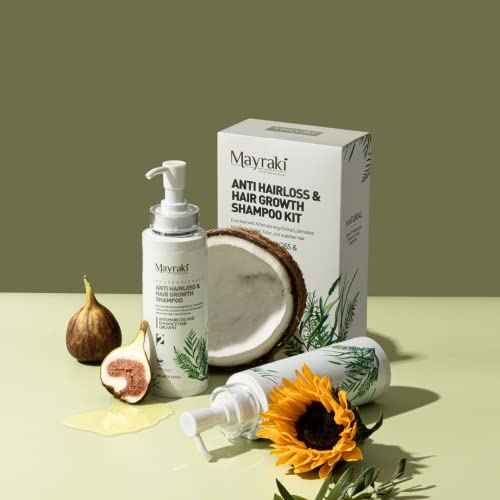 Mayraki Anti Hair Loss & Volumizing Shampoo Kit for Color-Treated Hair |Clarifying Growth Shampoo For Fuller, Thicker Hair | 300 ml | 10.14 fl.oz x2