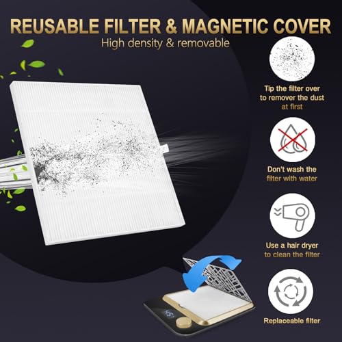 Nail Dust Collector,Powerful Nail Dust Fan with Reusable Filter,Rechargeable Nail Dust Vacuum Cleaner for Acrylic Gel Nails Polishing,Manicure Pedicure,Adjustable Speed