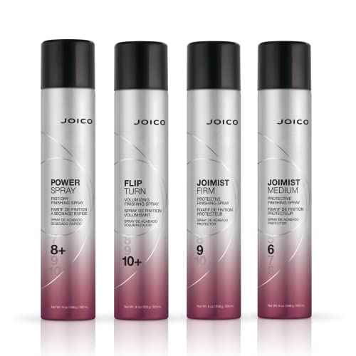 Joico Power Spray Fast-Dry Finishing Spray | For Most Hair Types | Protect Against Heat & Humidity | Protect Against Pollution & Harmful UV | Paraben & Sulfate Free | 72 Hour Hold