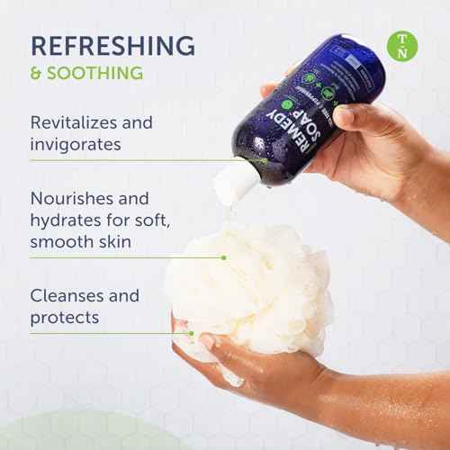 Truremedy Naturals 12 oz Tea Tree Oil Body Wash - Invigorating Tea Tree Soap with Peppermint, Aloe, Eucalyptus, Coconut and Olive Oil - Refreshing Body Wash for Men and Women - Shower Gel Cleanser