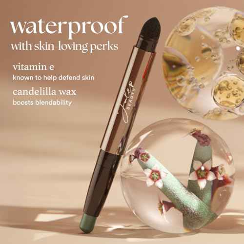 Julep Eyeshadow 101 Cream-to-Powder Waterproof Shadow Stick ? Champagne Shimmer ? Long-Lasting, Crease-Proof, Medium Golden-Beige Shimmer Cream Eyeshadow with Built-in Smudger