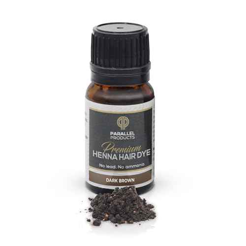 Parallel Products Spot Color Henna Kit - Henna Hair Dye - 3 grams - Tint for Professional Spot Coloring - With Mixing Dish - Covers Grey Hair - Root Touch Up (Dark Brown)