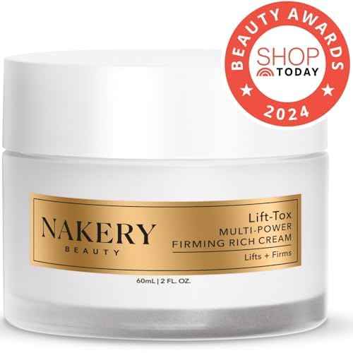 Nakery Lift-Tox Anti Wrinkle Face Cream & Neck Creams for Tightening and Firming - Rich Skin Tightening Cream for Face & Neck - Firming Cream for Aging & Crepey Skin with Matrixyl 3000