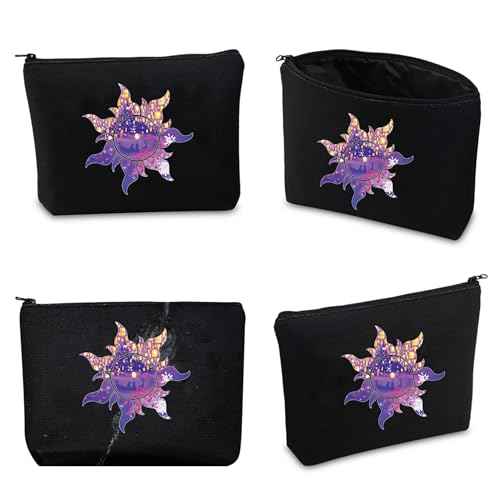 CMNIM Princess Sun Symbol Makeup Bag Princess Fans Gift Princess Fairy Tale Story Lover Inspired Fairy Tale Cosmetic Bag