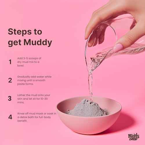 Bentonite Clay Detox Bath Soak Powder & Full Body Mud Mask ? Mineral-Rich Clay with Epsom Salt for Adults & Kids ? Heavy Metal Detox Bath ? Mud Magnet by Muddyland