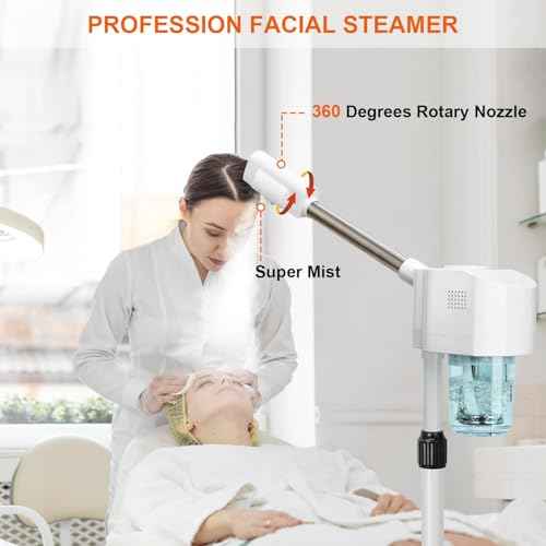 JOSTZHXIN Professional Facial Steamer, Esthetician Face Steamer Hot Mist, Facial Steamer for Home Beauty Salon Spa