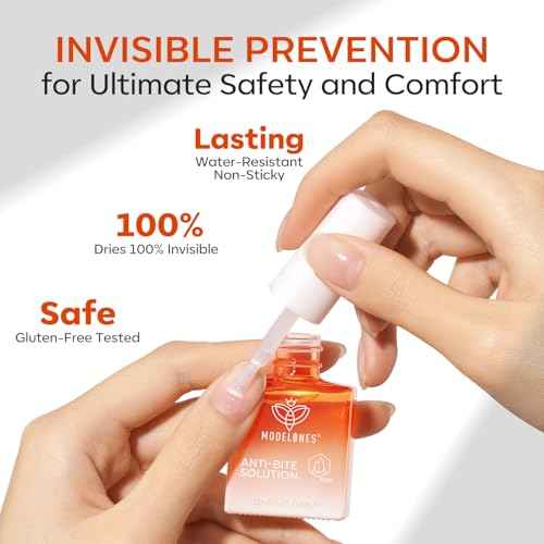 modelones Nail Biting Treatment for Kids Thumb Sucking Deterrent Nail Biting Prevention for Kids Quick Dry Bitter No Bite Nail Polish Stop Biting Nails Repair for Damaged Nails 0.34 fl oz