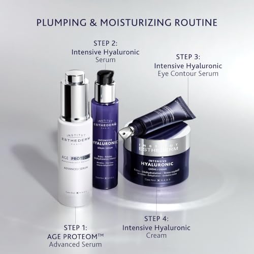 Institut Esthederm Intensive Hyaluronic Cream, Face Cream for Wrinkles, Fine Lines, and Dehydrated Skin, Face, Neck and D?collet?