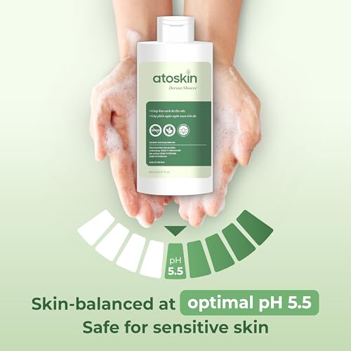 Atoskin Derma Shower (3 Pack) ? Herbal Body Cleanser for Oily & Acne-Prone Skin, with Rosemary & 7 Botanical Extracts (28.41 oz)