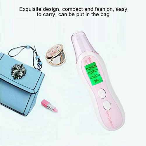 Sonew Digital Skin Tester Pen with LCD Display, Precision Facial Skin Moisture/Oil Analyzer for Skin Care for Traveling, Home, Beauty Salon (White)