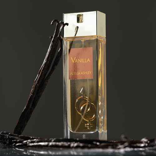 Alyssa Ashley Vanilla - Vanilla Perfume for Women with Caramel and Musk - Elegant Perfumes for Women - Vanilla Fragrances for Romatic Moments - 3.4 oz