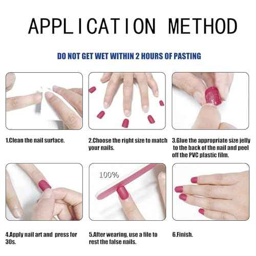 30Pcs Red Press on Nails Halloween Cute Glitter Fake Nails Medium Almond Nails Press on Solid Color False Nails Glossy Acrylic Stick on Nails Reusable Glue on Nails for Women Girls