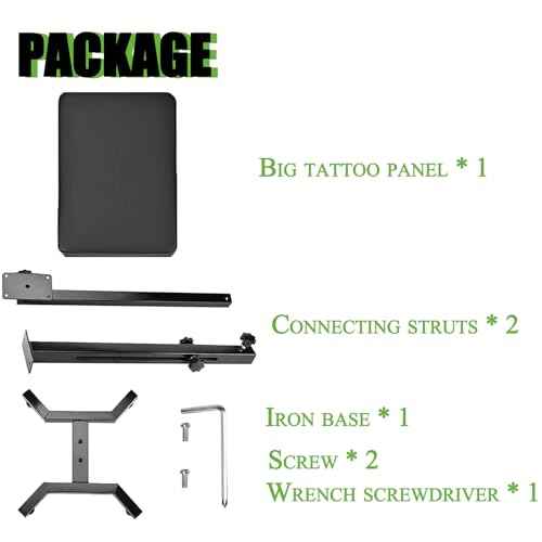 Tattoo Arm Rest - Beoncall Tattoo armrest and Legrest Stand 360¡ÆAdjustable Armrest Foldable Legrest Leather Pad Thick Sponge Stable Base for Tattoo Studio Tattoo Artists