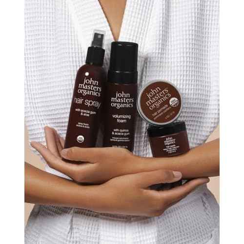 John Masters Organics Volumizing Foam 5.2 oz | 70%+ Organic Ingredients | Non-Aerosol | Long-lasting Hold | Cruelty-Free