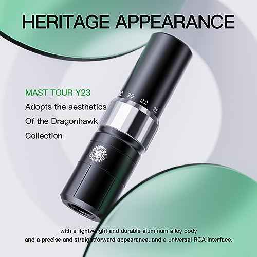 Dragonhawk Tattoo Kit, Tour Y23 Wireless Tattoo Kits Replaceable B2 Battery Tattoo Pen Machine Gun Kit with 6 Strokes Length Change for Beginner & Pro Aritsts Women Beauty