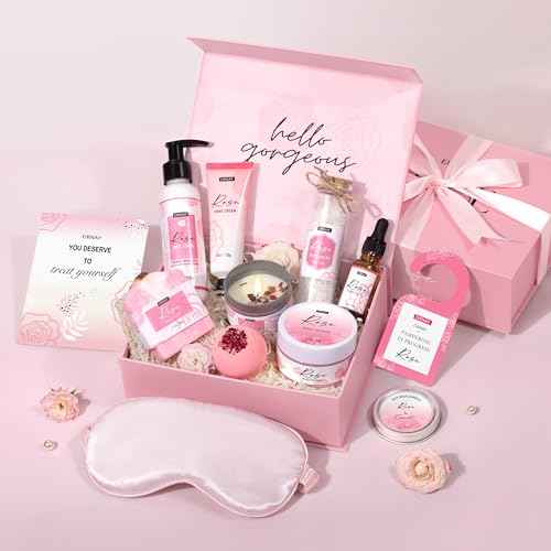 Gifts for Women Birthday Gift Baskets Home Spa Relaxing Self Care Gift for Woman Mom Her Sister Wife Auntie Care Package Thank You Gift Bridal Shower for Women Friendship Ideas