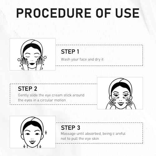 Under Eye Balm Stick for Under Eyes Bags,2025 New Turmeric Cream Erases Eyes Bags Within Minutes,Erase for Dark Circles Puffiness,Moisturizing Under Eye Balm for Travel Care Serum for Women(2PCS)