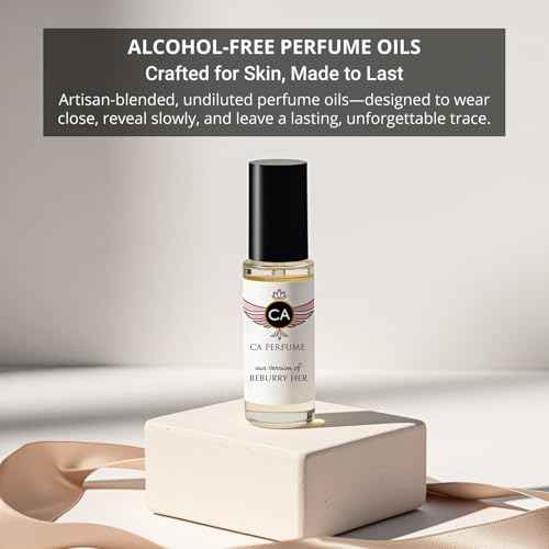 CA Perfume Amber Rouge Saffron For Women and Men Fragrance Body Oil Alcohol-Free Travel Size Roll-On 0.3 Fl Oz (Pack of 2)