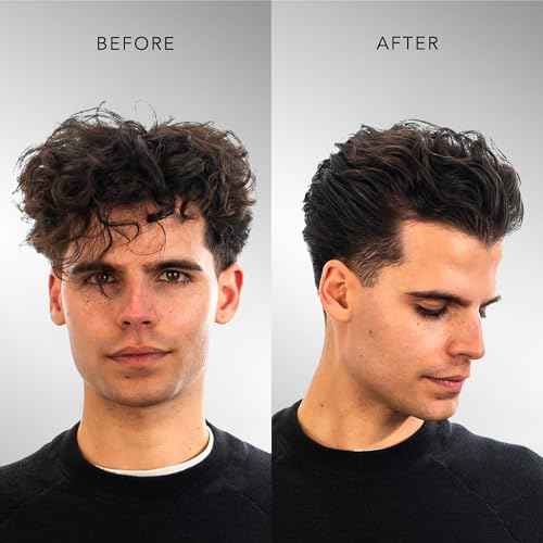 BLUMAAN Heavy Hold Clay - Men's Extra Strong Hold Hair Clay Creates Texture and Volume (2.5 oz) - Natural Matte Finish with Organic Oils - Controls Coarse,Thick, Unruly Hair