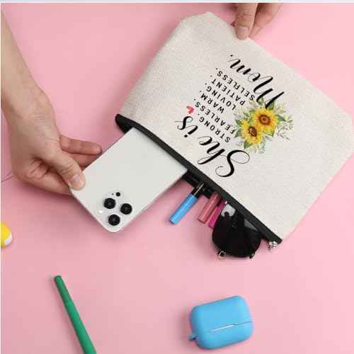 ZHAMEN Mom Gifts Mom Makeup Bag New Mom Gifts Mom Gifts from Daughters Sons Best Mom Gifts Mother Gifts Appreciation Gifts for Women Female Her Mommy Mam Retirement Birthday Christmas Mothers Day