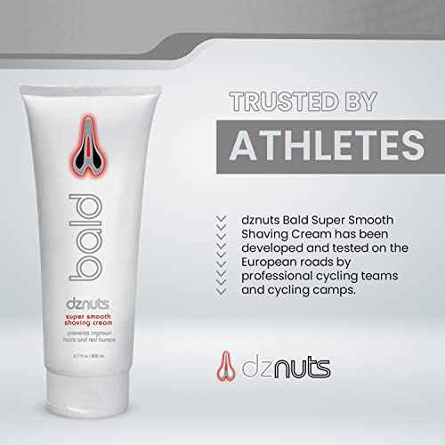 dznuts - Bald Super Smooth Shaving Cream - Prevents Razor Burns, Ingrown Hairs, Cooled and Moisturized Skin - 6.7 fl. oz, 3 Pack