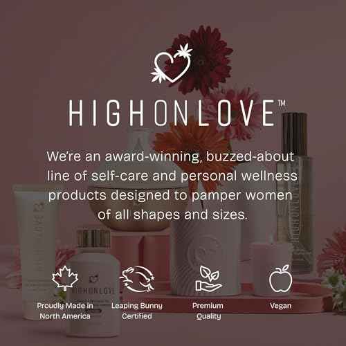 HIGHONLOVE Natural Body Oil with Hemp Seed, Grape Seed, & Vitamin E Oil - Moisturizing Body Glow with a Non-Greasy, Glowy Finish by High On Love (120 ml) (Tropical Sunset)
